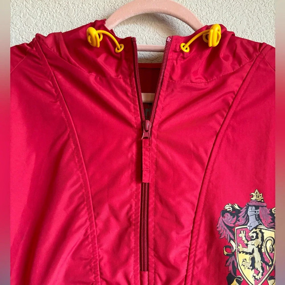 Universal Studios Official Harry Potter Gryffindor Hooded 1/4 Zip Windbreaker XS - Picture 5 of 9